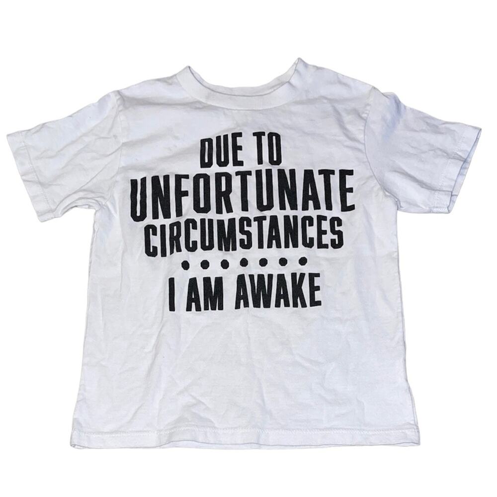 The Children’s Place White & Black Short Sleeve T-Shirt